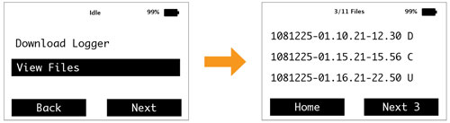 solinst readout unit view files menu sequence