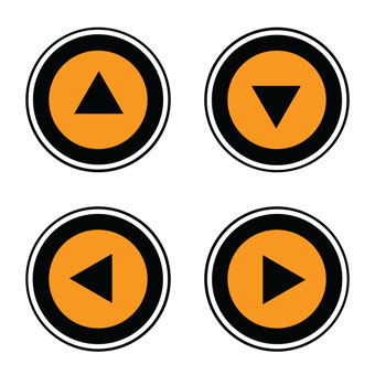 sru navigation menu arrow buttons