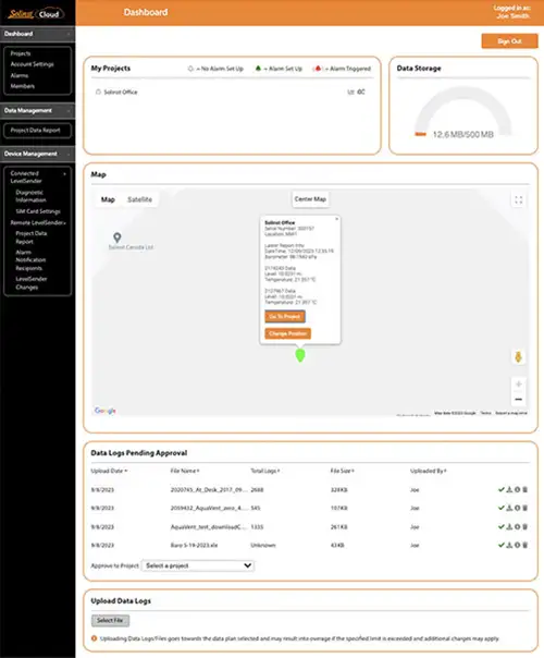 solinst cloud dashboard