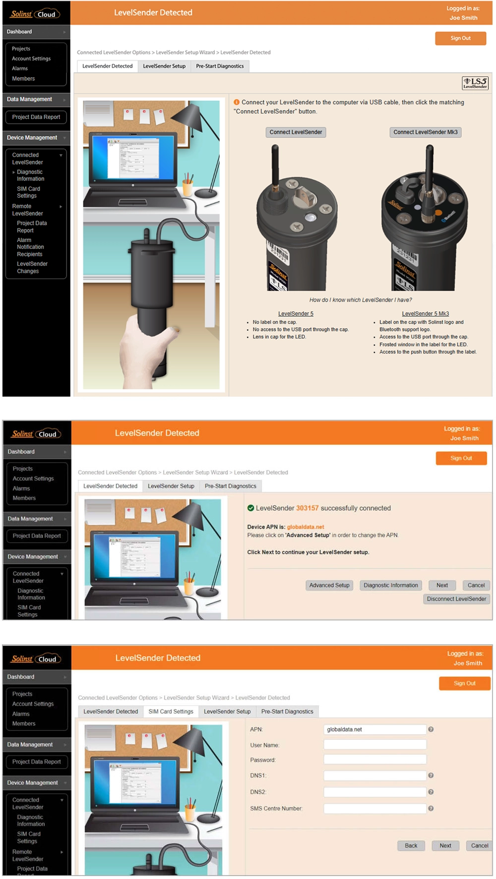 Add Levelsender To Solinst Cloud add levelsender to solinst cloud