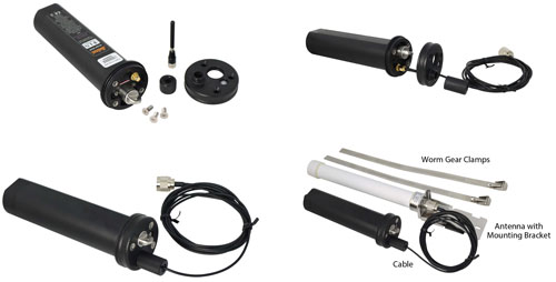 connecting external entenna and cable to levelsender