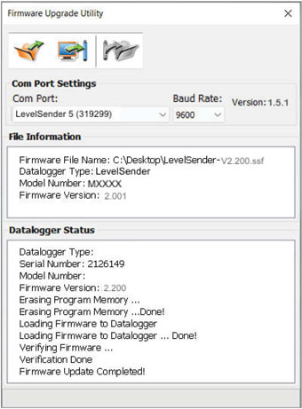 levelsender firmware upgrade