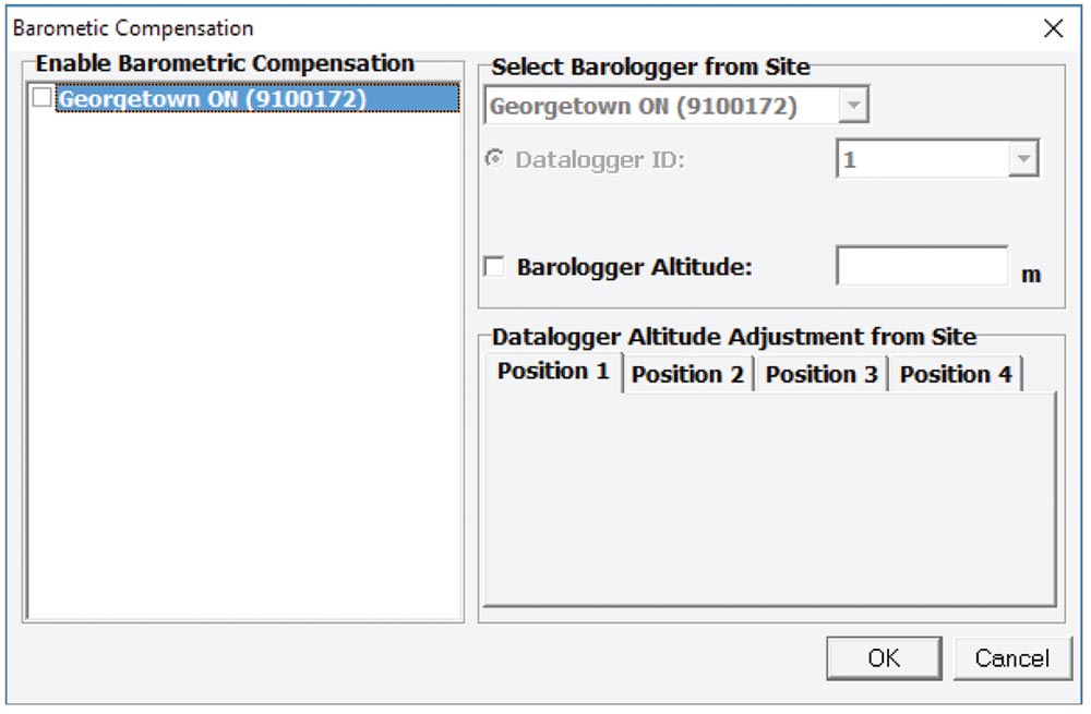 Barometric Compensation Setup