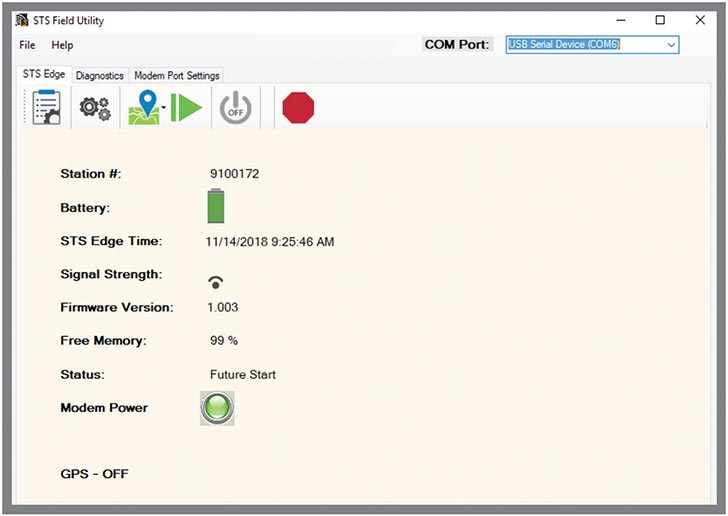 solinst sts edge telemetry system tab