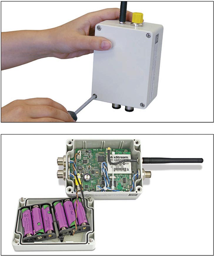 solinst rrl user guide 2 1 1 installing rrl batteries installing rrl batteries installing remote radio link batteries rrl battery installation remote radio link battery installation image