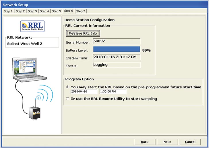solinst rrl user guide 4 2 programming rrl networks step 6 confirm station settings confirm rrl station settings confirm remote radio link station settings image