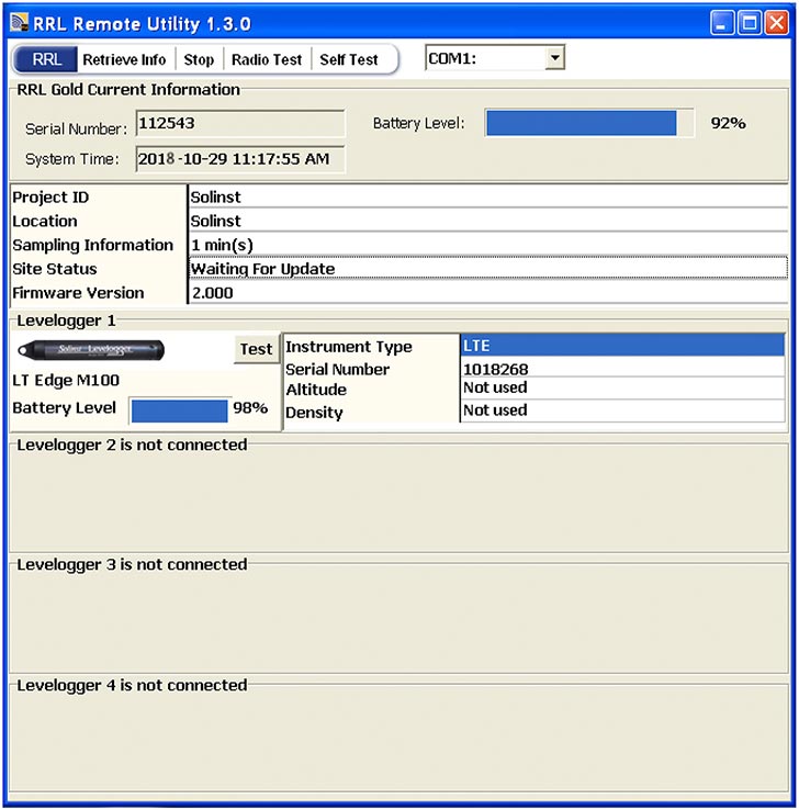 solinst rrl remote radio link rrl remote utility remote radio link remote utility programming rrl in field rrl diagnostic software remote radio link diagnostic software image