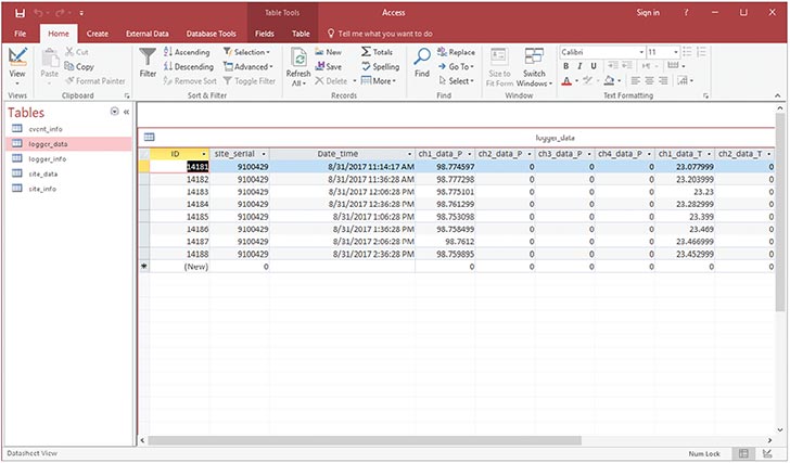 solinst rrl view access database microsoft access database for rrl and sts telemetry systems view telemetry database view rrl database image