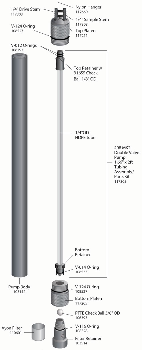 solinst 1.66 inch double valve pump