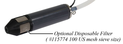 solinst 12v submersible pump optional disposable filter