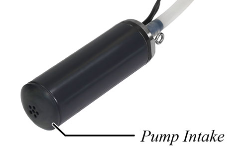 solinst 12v submersible pump showing sampling intake holes