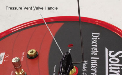 pressure vent valve handle