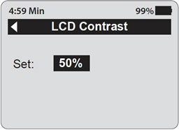 lcd contrast
on solinst pump controller