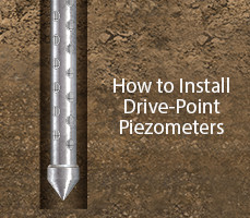 how to install solinst drive point piezometers