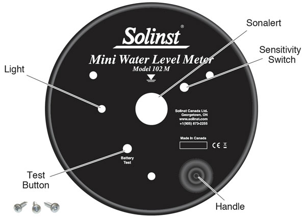 solinst water level meter water level indicator 102m mini water level meter faceplate replacement instructions 109743 how to replace 102m mini faceplate how to replace solinst 102m mini water level indicator faceplate image