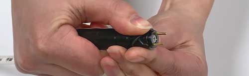 use your fingers to install the new o-rings in the grooves of the solinst well casing and depth indicator probe