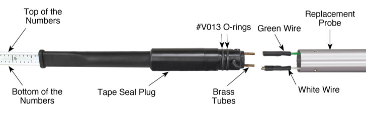 solinst 122 and 122m interface meterp8 probe replacement