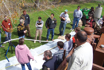 outdoor installation/ demonstration at premises of parrat wolff environmental and geotechnical drilling services syracuse new york