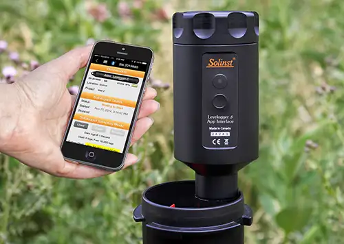 levelogger app interface data transfer device for leveloggers that connects to your smart device using bluetooth