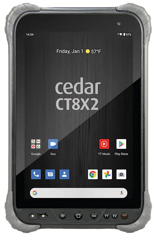 juniper cedar ct8x2 robustes Tablet zur Überwachung der Wasserqualität