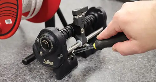 Solinst Model 101 Lateral Winder Installation Instructions Step 1 solinst model 101 lateral winder installlation instructions step one