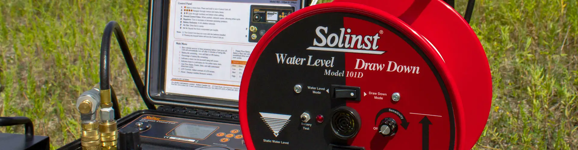 Solinst 101D Water Level DrawDown Meter Front View solinst 101d water level drawdown meter