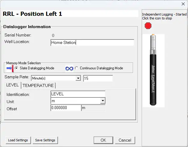 rrl remote radio link programming dtalogger independent logging