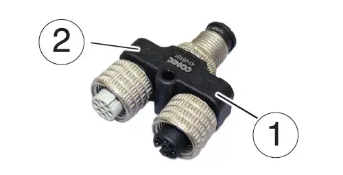 y splitter for rrl remote radio link telemetry system
