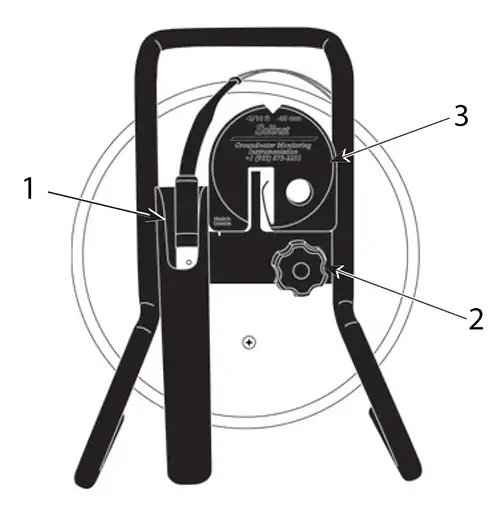 101d water level drawdown meter back view