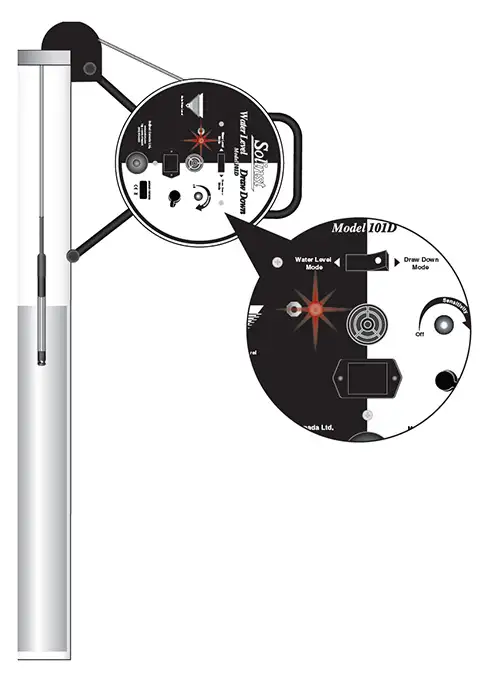 solinst 101d water level drawdown meter water level mode