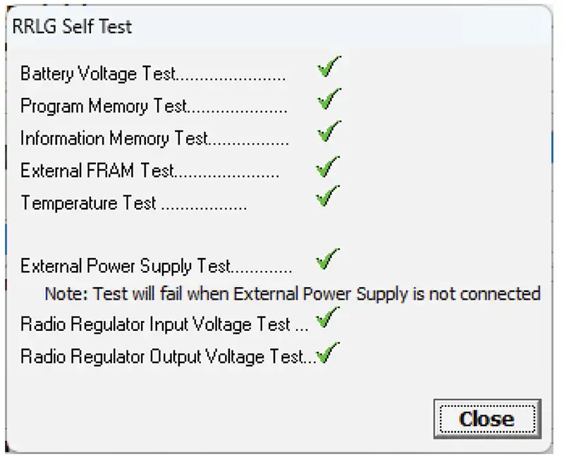 figura 5 4 rrl autoteste da estação de link de rádio remoto