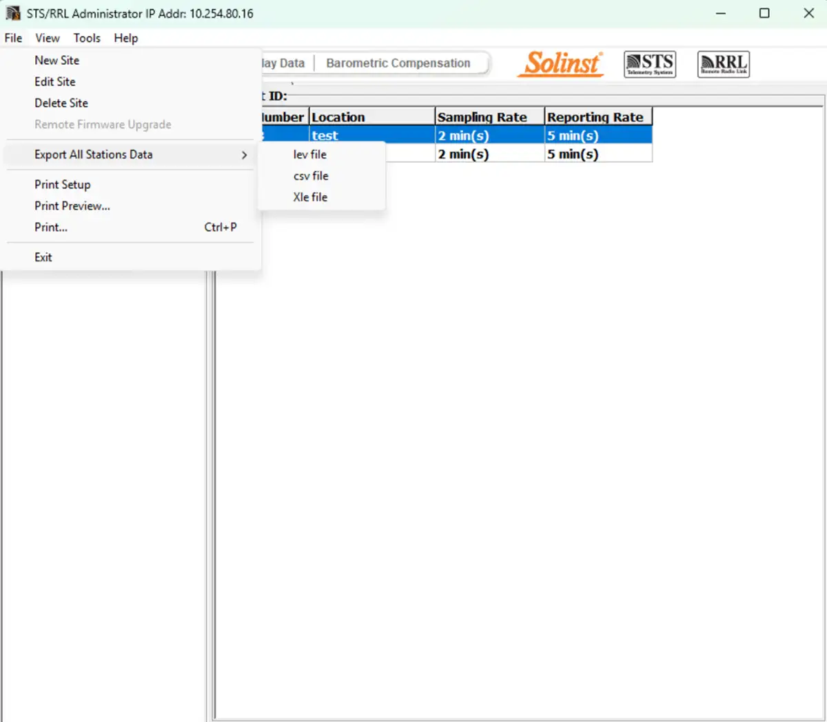 figure 7 8 export all stations data
