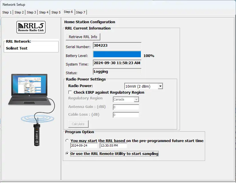 figura 2 12 informações da estação de link de rádio remoto rrl