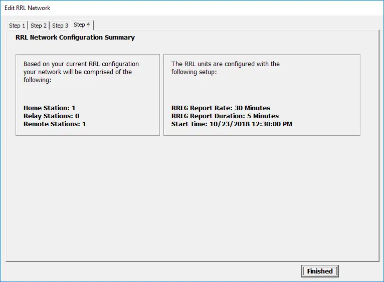 figura 4 18 edição de uma rede de link de rádio remoto rrl etapa 2