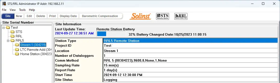 figura 4 19 edição de uma estação de link de rádio remoto rrl