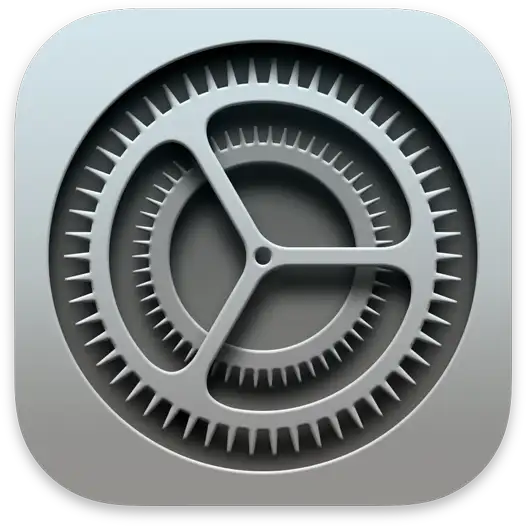 icono de configuración de ios