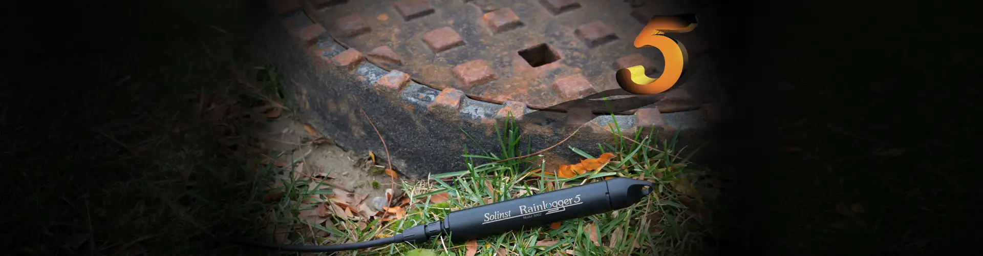 Registrador de datos del pluviómetro Rainlogger de Solinst