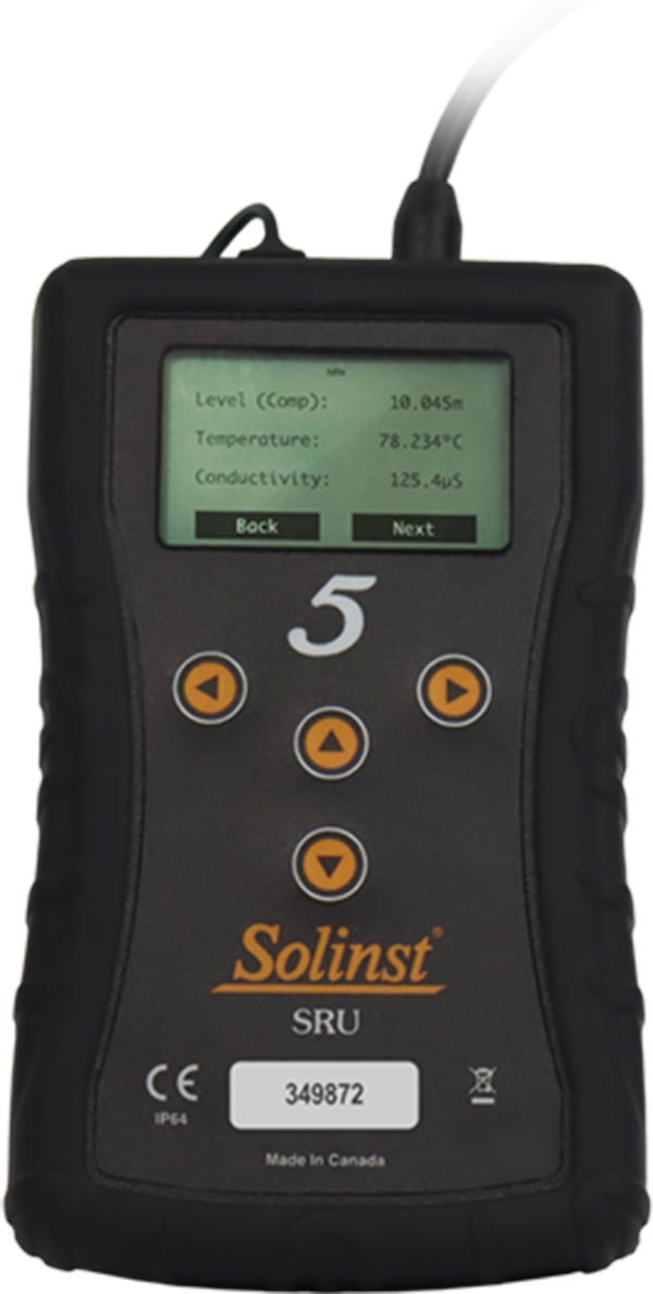 solinst readout unit sru allows instant access to barometrically compensated water level data